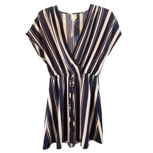 NWT Pink owl small dress blue, cream, and red